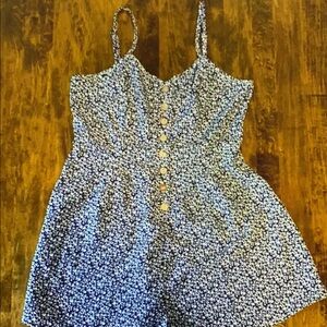 Floral Blue Women's Dress